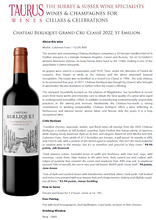 Load image into Gallery viewer, Chateau Berliquet Grand Cru Classé St Emilion 2022