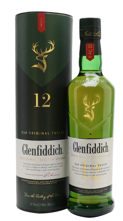 Glenfiddich 12 Year Old Speyside Single Malt Whisky