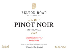 Load image into Gallery viewer, Felton Road 'MacMuir' Pinot Noir 2025 (6 x 75cl) [in bond, ex VAT]
