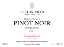 Load image into Gallery viewer, Felton Road 'Bannockburn' Pinot Noir 2025 [in bond ex VAT] (6 x 75cl)

