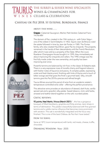 Château De Pez Saint-Estephe 2018