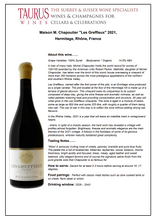Load image into Gallery viewer, M. Chapoutier Les Greffieux Hermitage 2021
