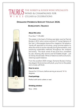 Load image into Gallery viewer, Domaine Pierrick Bouley Volnay 2020
