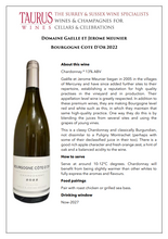 Load image into Gallery viewer, Domaine Gaelle et Jerome Meunier Bourgogne Cote D'Or Chardonnay 2022
