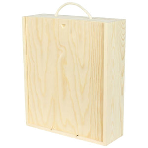 Three Bottle Wooden Box - Taurus Wines
