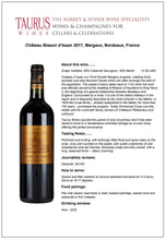 Load image into Gallery viewer, Chateau Blason d’Issan 2017
