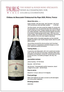 Chateau de Beaucastel Chateauneuf-Du-Pape 2020