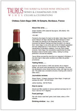 Load image into Gallery viewer, Château Calon-Segur 2000
