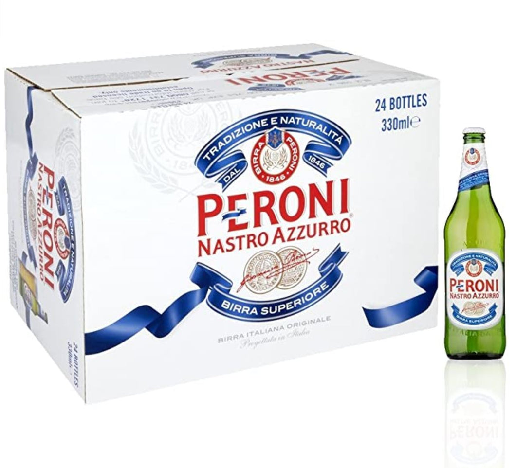 Peroni Nastro Azzuro case of 24 X 330Ml Bottles - Taurus Wines