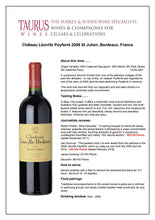 Load image into Gallery viewer, Château Léoville-Poyferré Saint-Julien 2009 (100 points)
