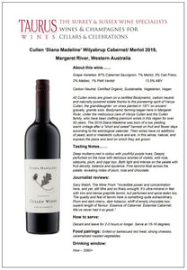 Cullen 'Diana Madeline' Wilyabrup Cabernet Sauvignon/Merlot 2019