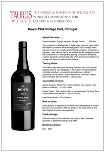 Dow's Vintage Port 1994