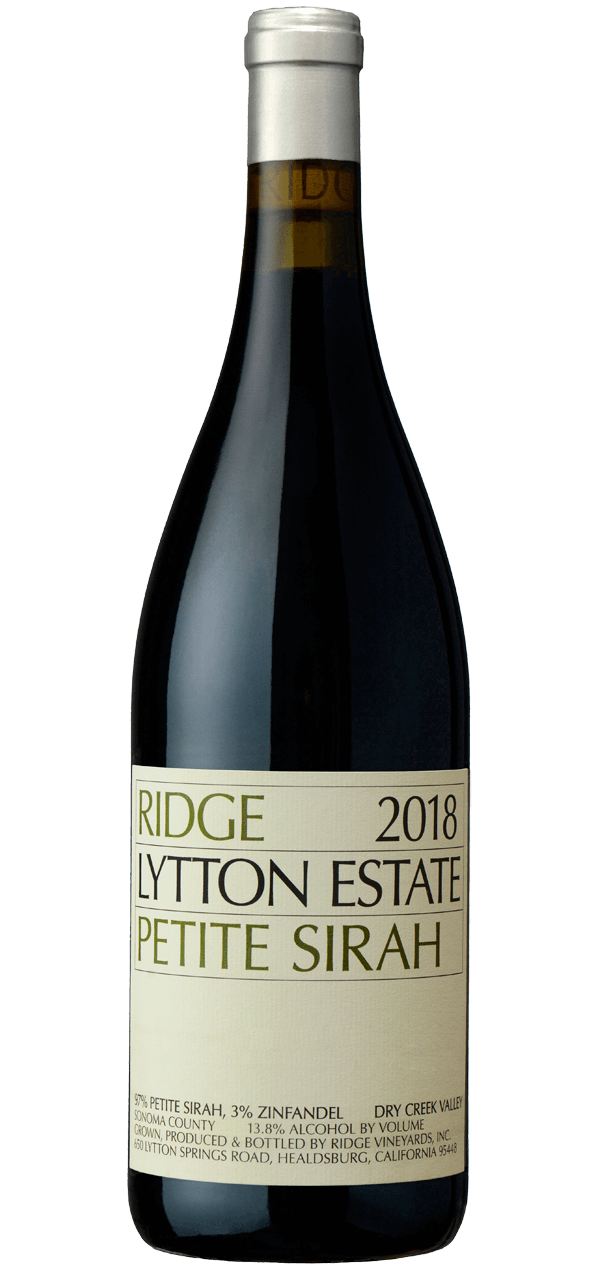 Ridge Lytton Estate Petite Sirah 2018