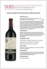 Load image into Gallery viewer, Lopez de Heredia Vina Tondonia Reserva Tinto 2009
